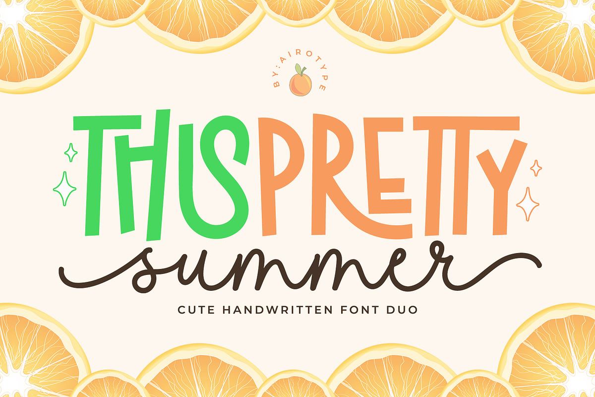 Pretty Summer - Cute Fonts Duo Free Download Free Download