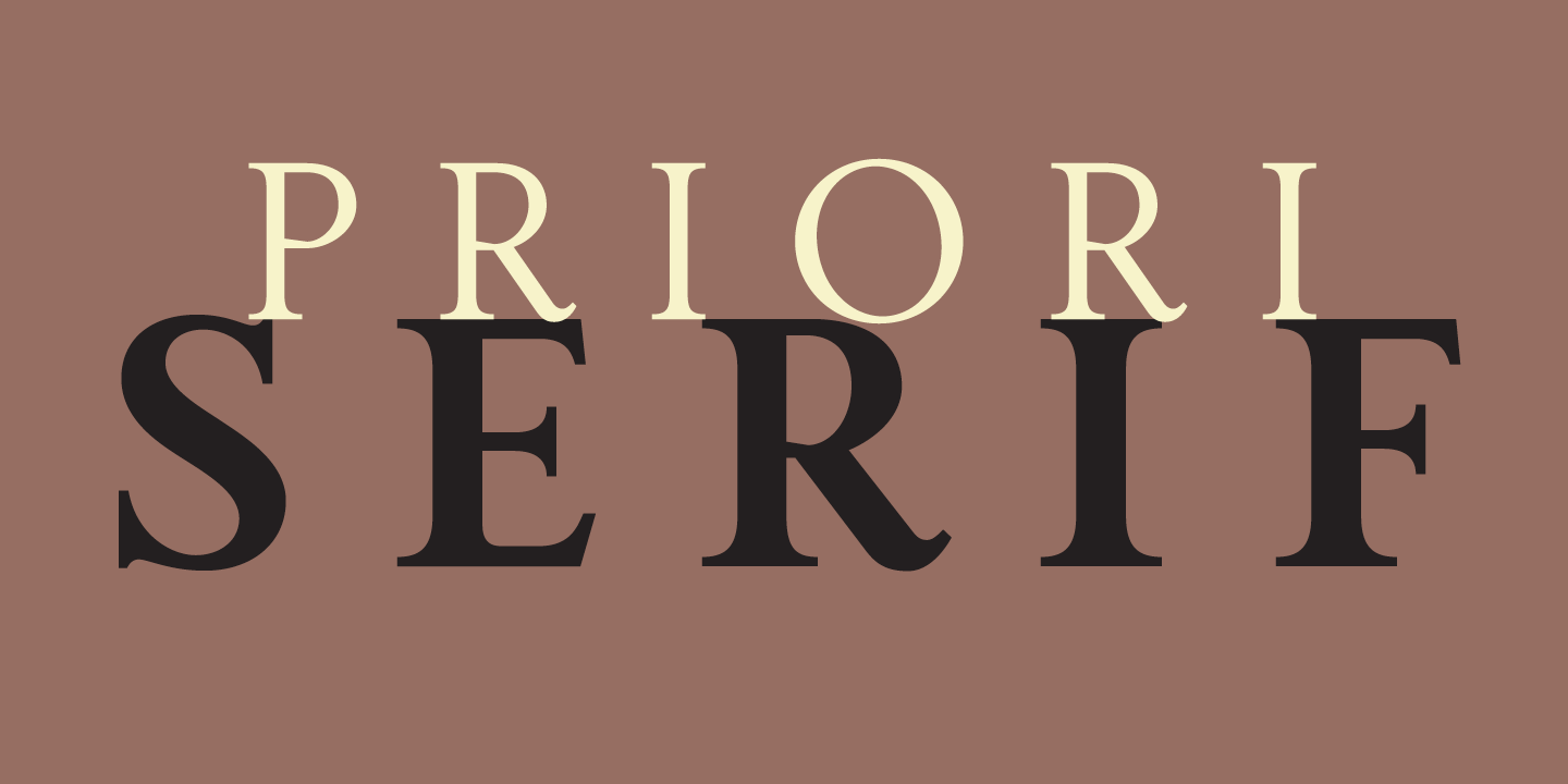 Priori Serif Free Download Free Download