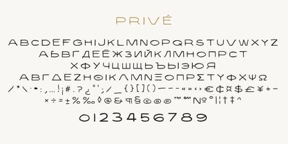 Privé Font Free Download