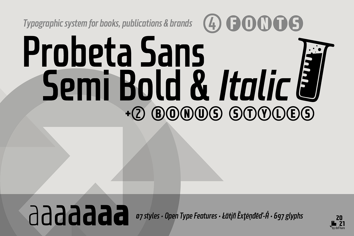 Probeta Semi Bold & Italic -4 fonts Free Download Free Download