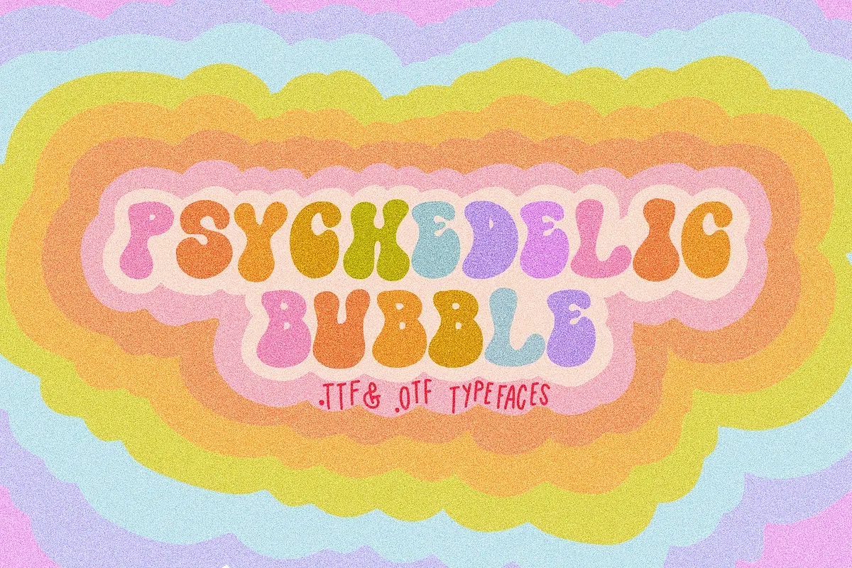 Psychedelic Bubble 70s Font Free Download Free Download