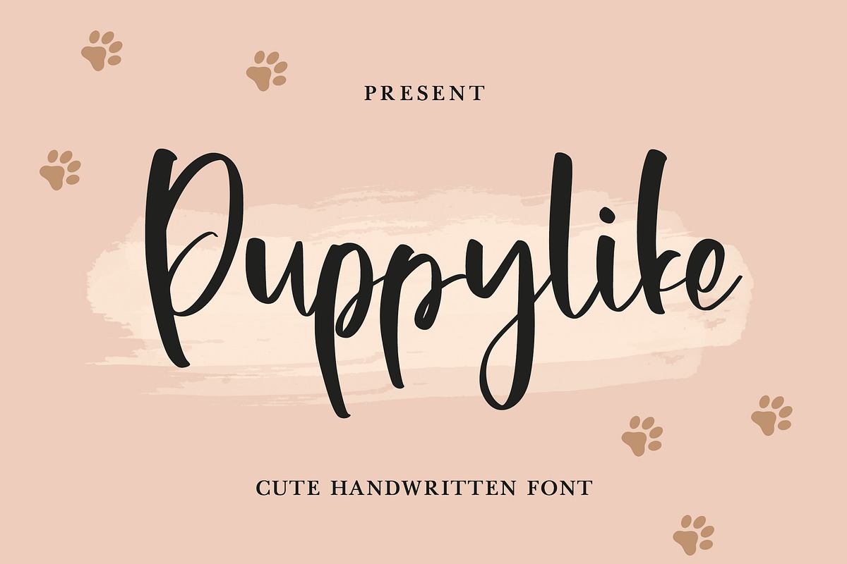 Puppylike - Cute Handwritten Font Free Download Free Download