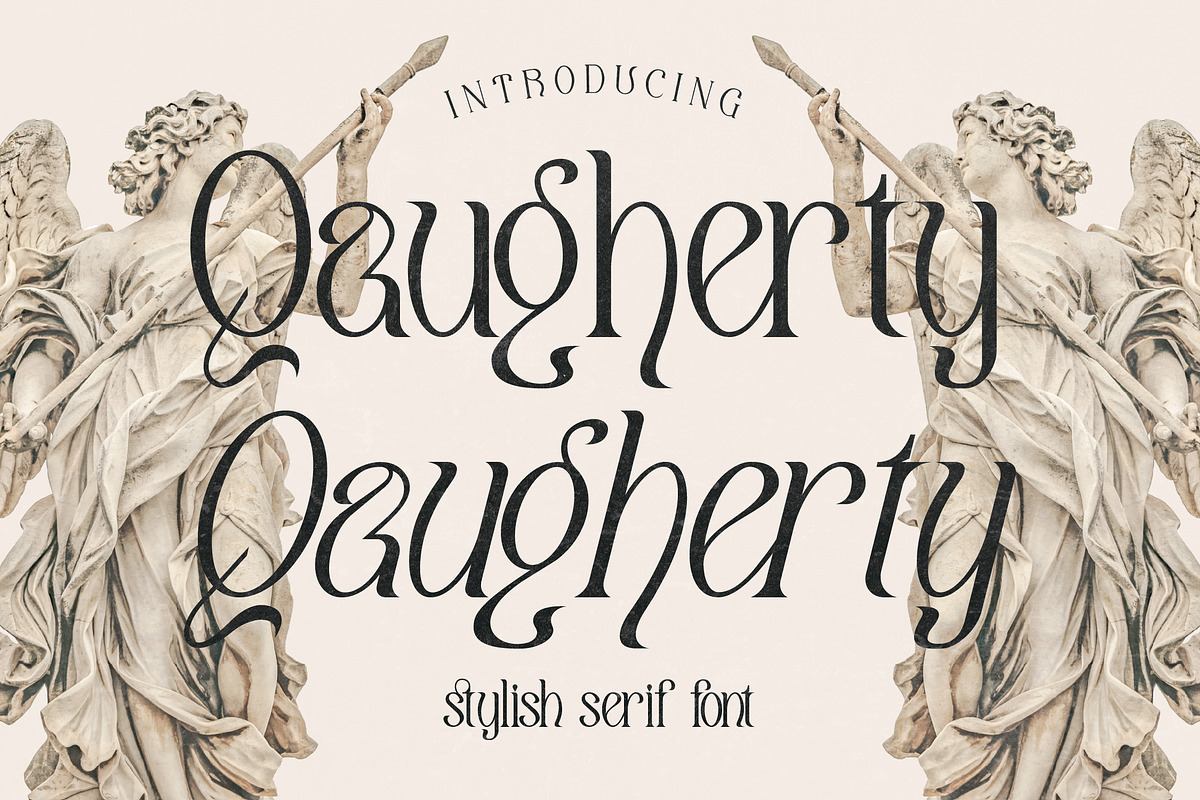 Qaugherty Stylish Serif Font Free Download Free Download