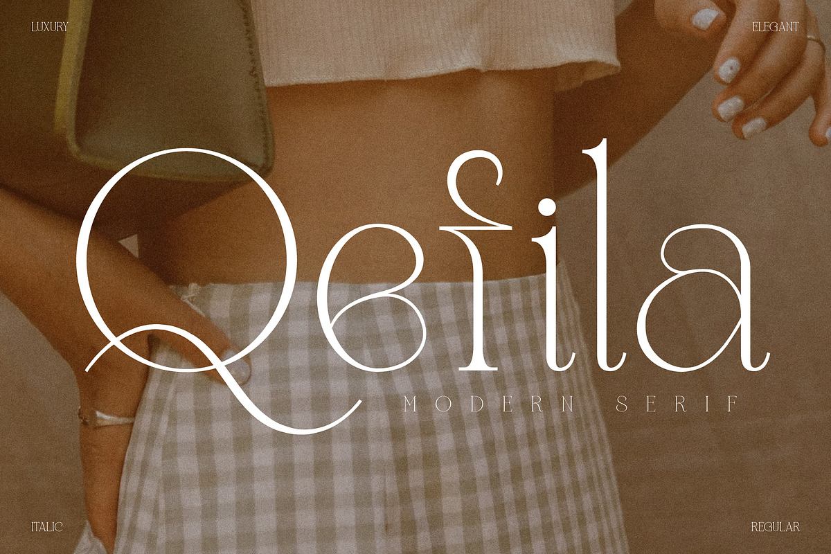 Qefila Modern Serif Font Free Download Free Download