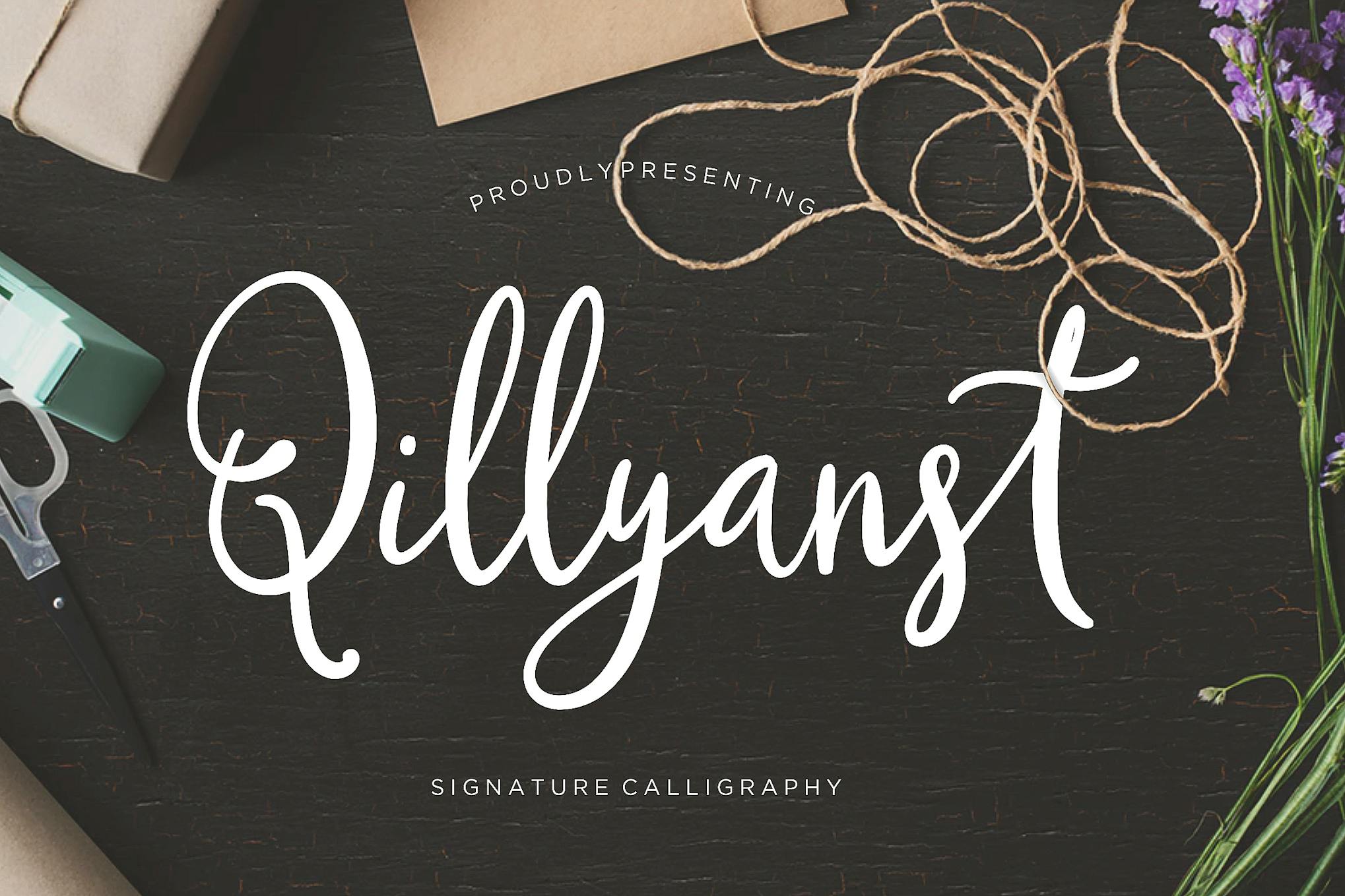 Qillyanst Signature Wedding Font Free Download