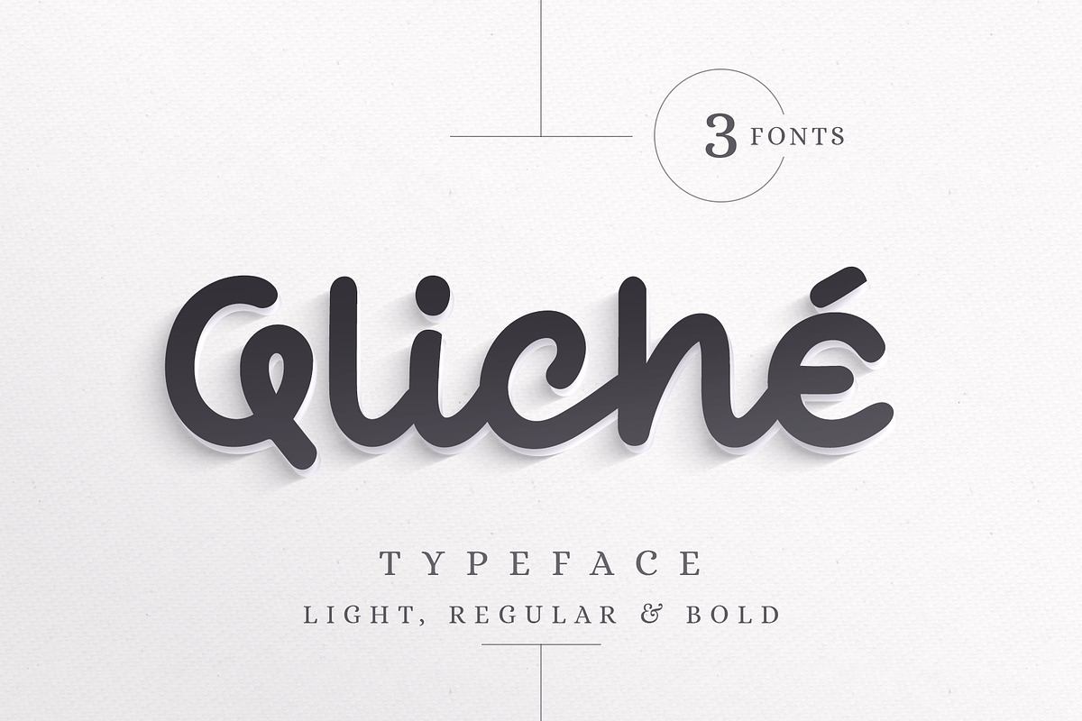 Qliché Typeface Free Download Free Download