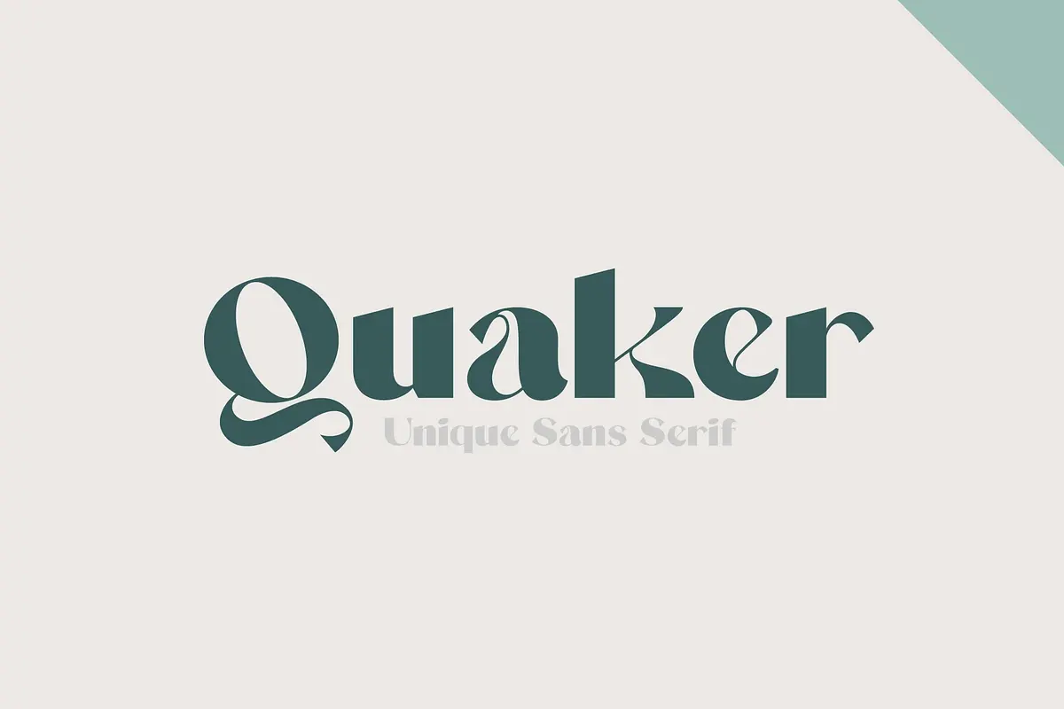 Quaker - Classic Modern Typeface Free Download Free Download