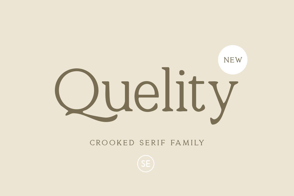 Quelity - Crooked Serif Font Free Download Free Download