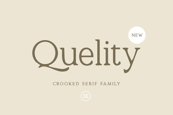 Quelity - Crooked Serif Font Free Download