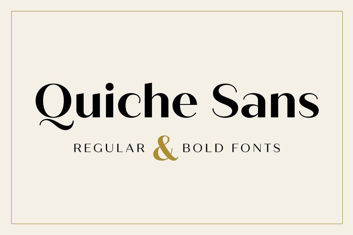 Quiche Sans Regular & Bold Fonts Free Download Free Download