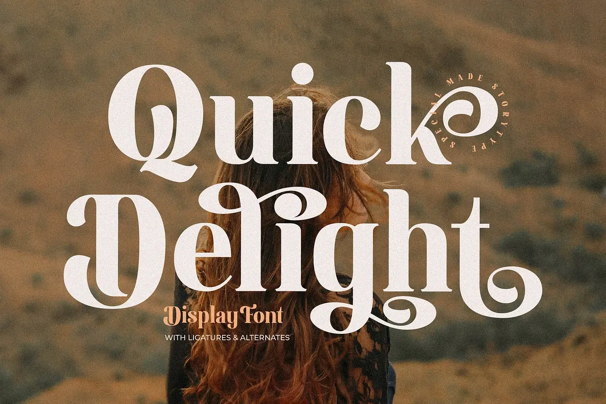 Quick Delight Display Font Free Download Free Download