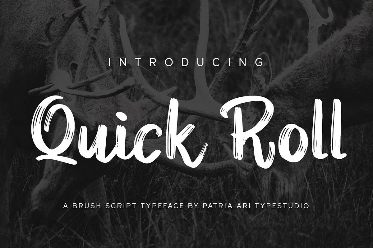 Quick Roll - Brush Script Fonts Free Download Free Download