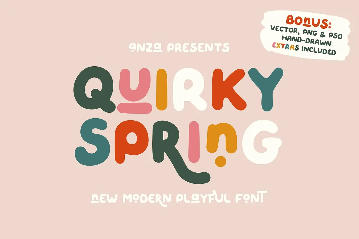 QUIRKY SPRING Playful Font Family Free Download Free Download