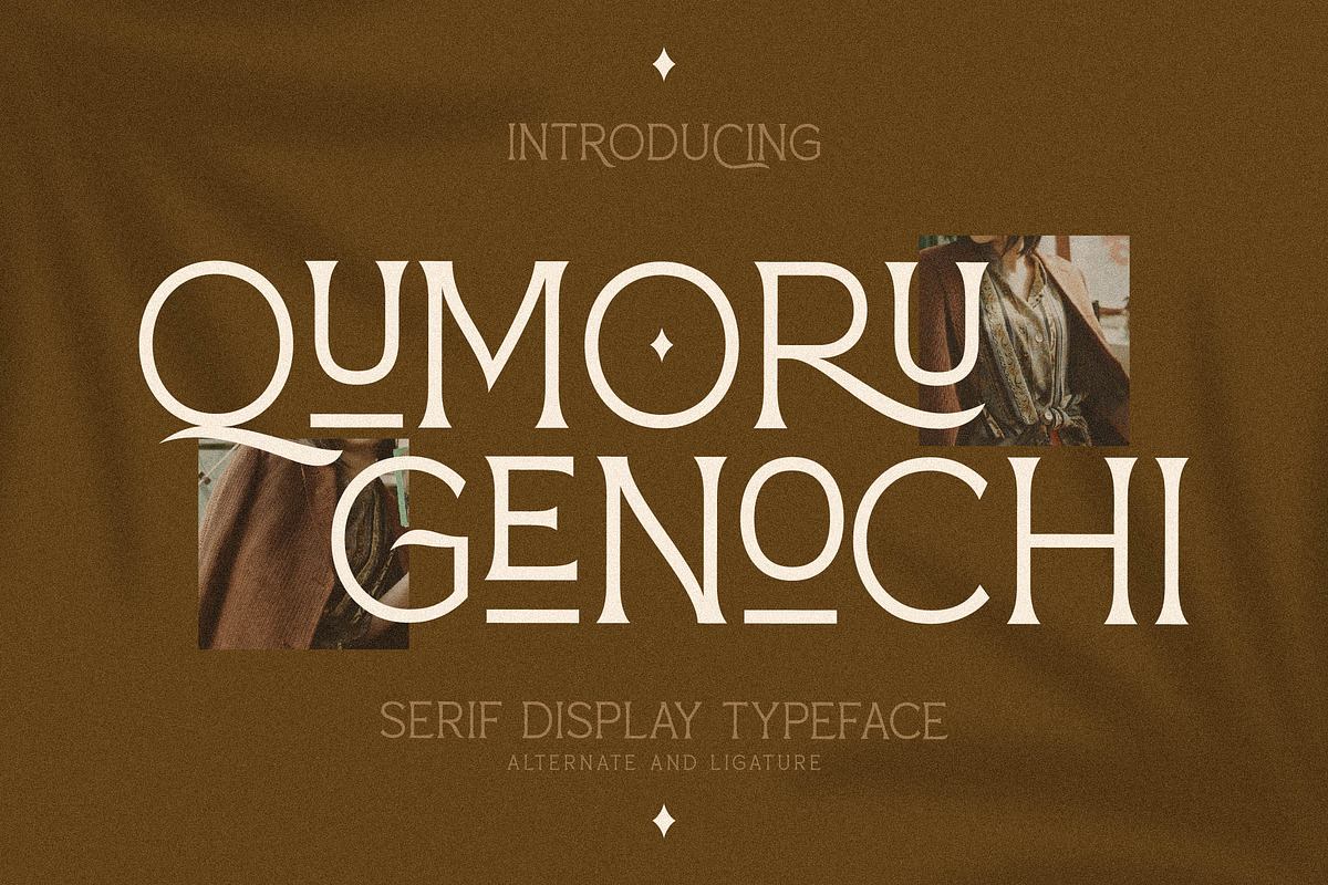 Qumoru Genochi Serif Display Font Free Download Free Download