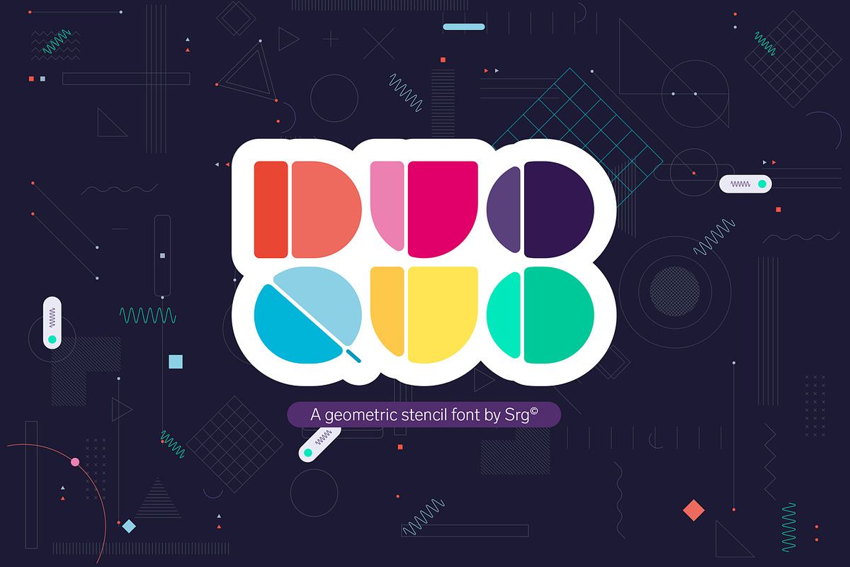 Quo Duo-Geometric display typeface Free Download Free Download