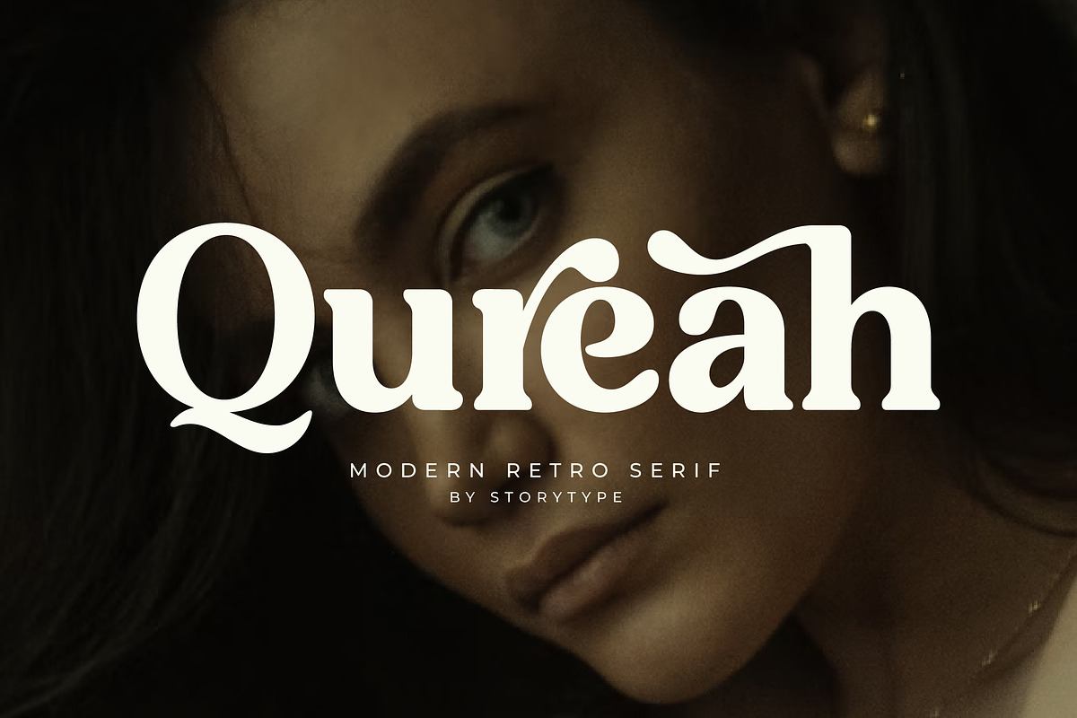 Qureah Modern Retro Serif Font Free Download Free Download