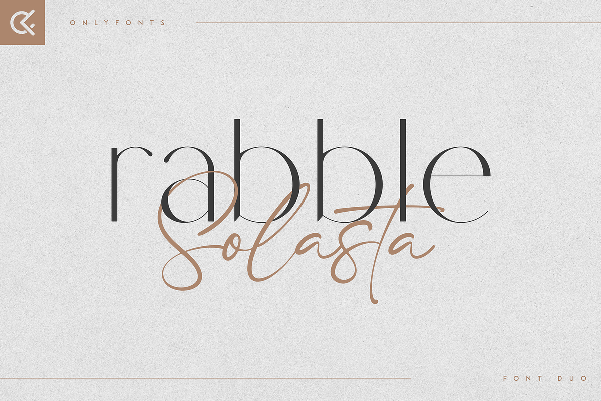 Rabble & Solasta - modern font duo Free Download Free Download