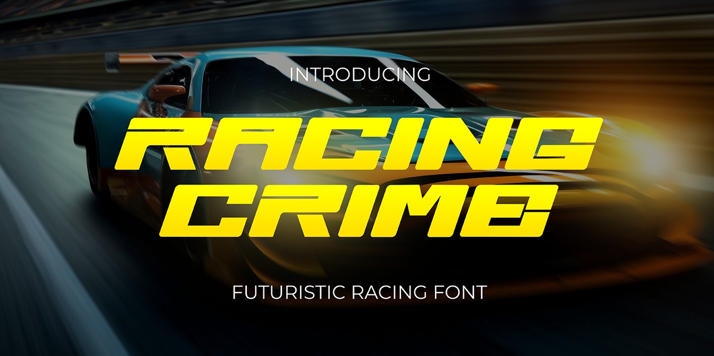 Racing Crime Font Free Download