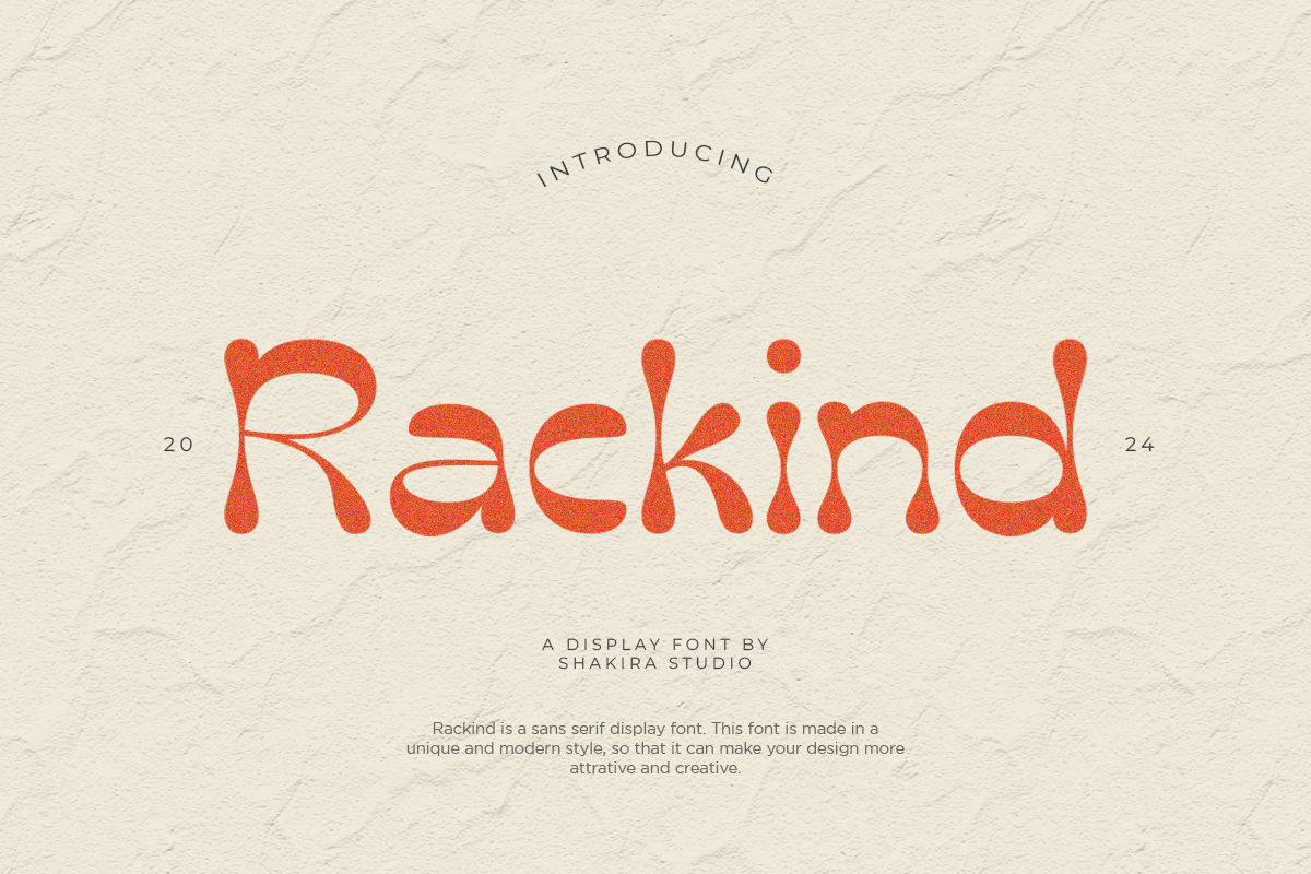 Rackind - Unique Display Font Free Download Free Download