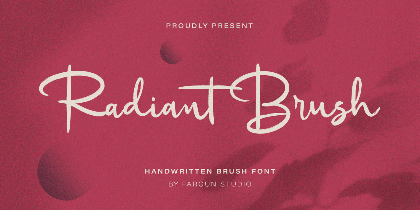 Radiant Brush Font Free Download