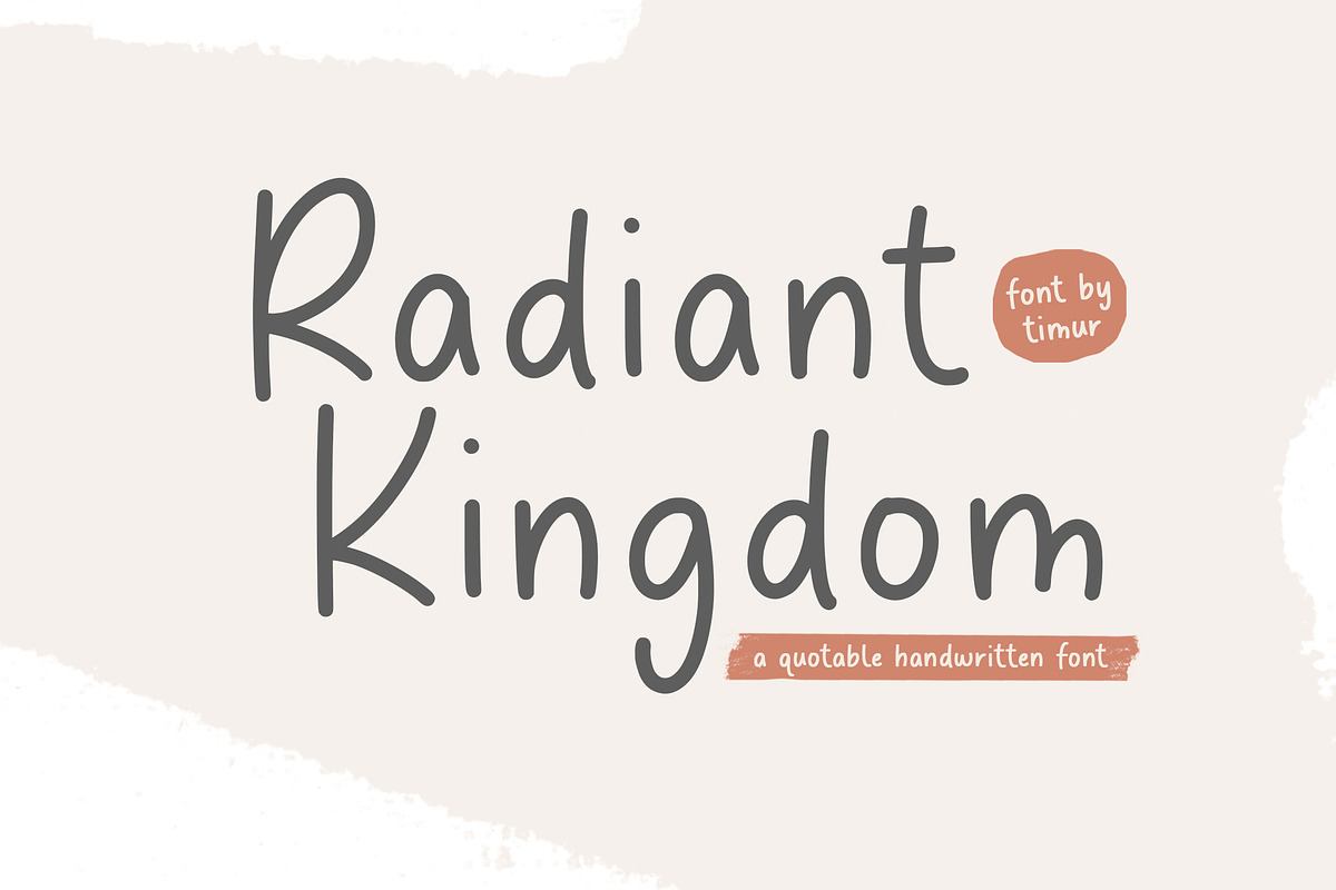 Radiant Kingdom - Quotable Font Free Download Free Download