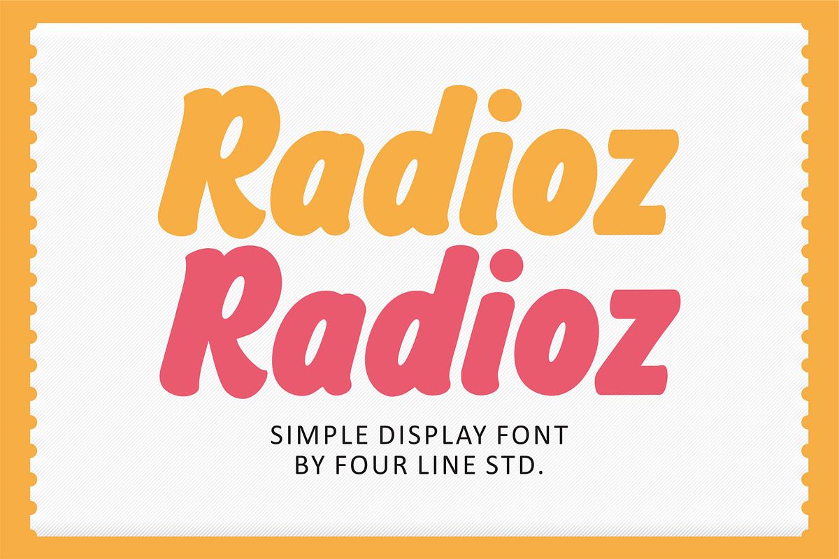 Radioz – Simply Playful Display font Free Download Free Download