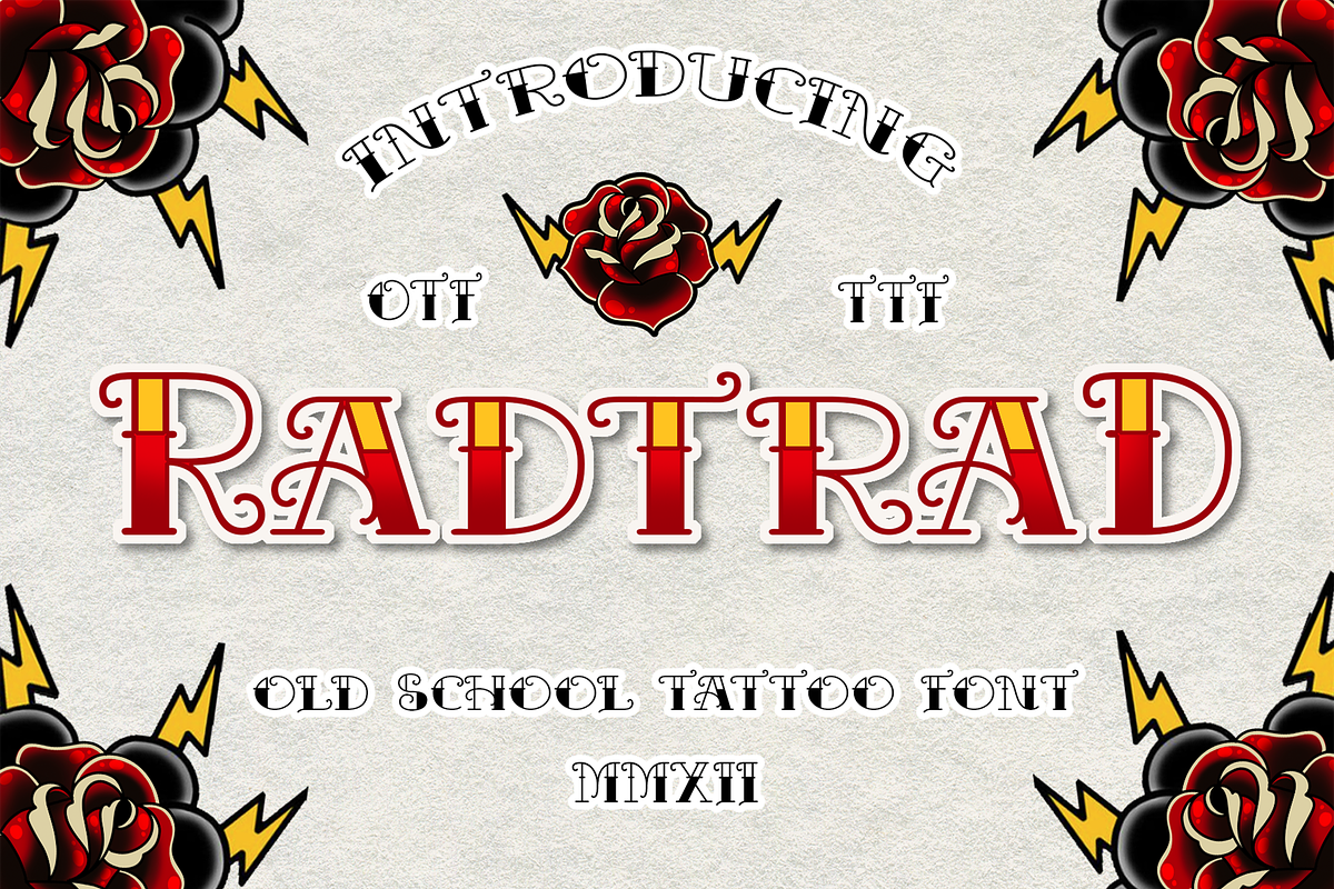 RADTRAD CLASSIC TATTOO FONT Free Download Free Download