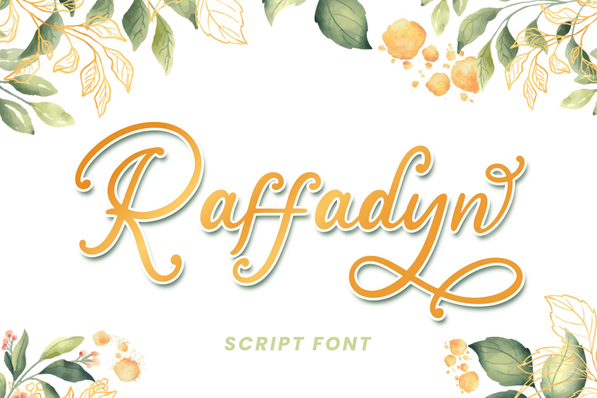 Raffadyn - Wedding Font Free Download