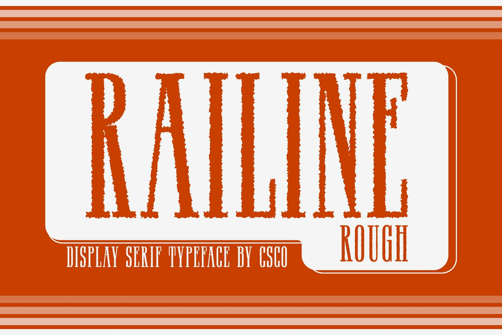 Railine Rough Font Free Download