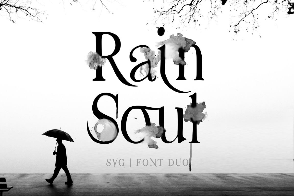 Rain Soul. SVG Font. Free Download Free Download