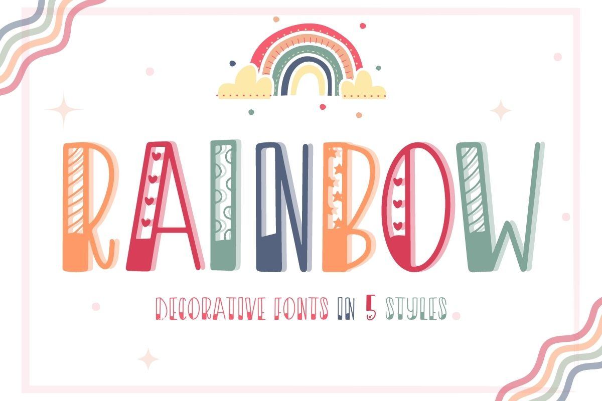 Rainbow Font | Display Font Free Download Free Download