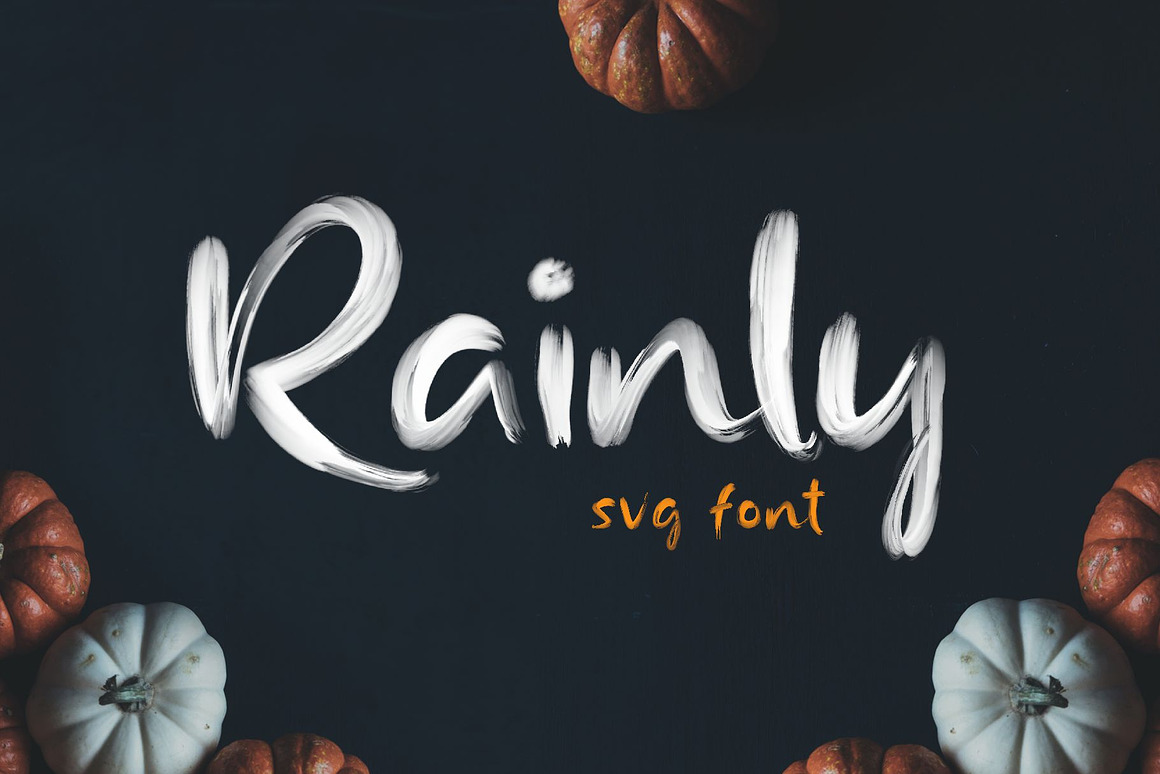 Rainly - Brush & SVG Font Free Download