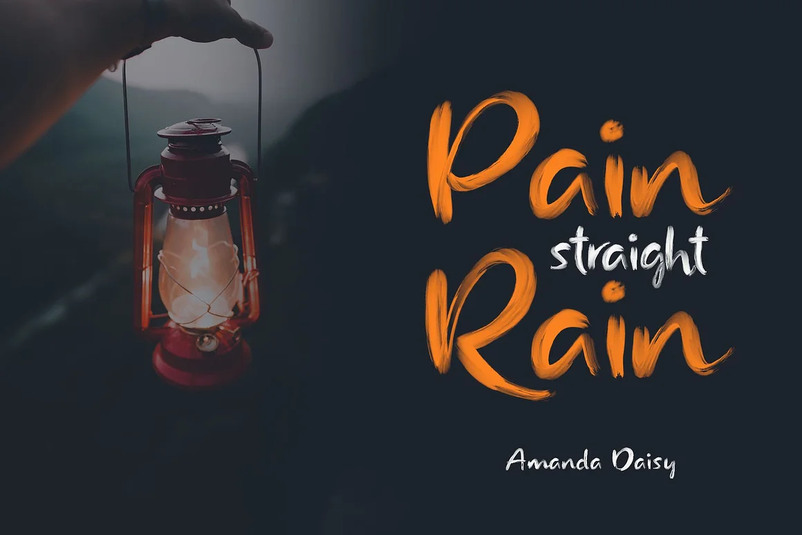 Rainly - Brush & SVG Font