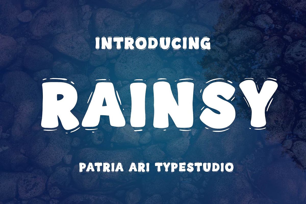 Rainsy - Floating Bouncy Fonts Free Download Free Download