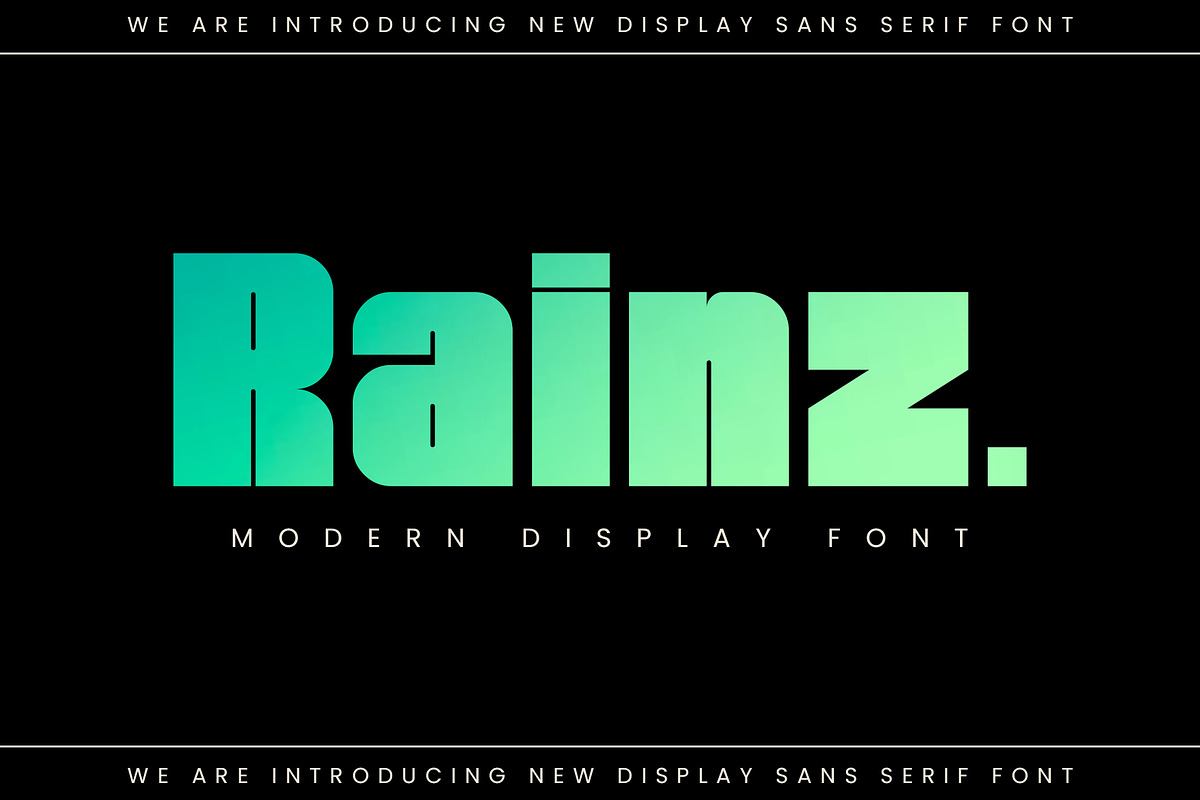 Rainz Sans Serif Free Download Free Download