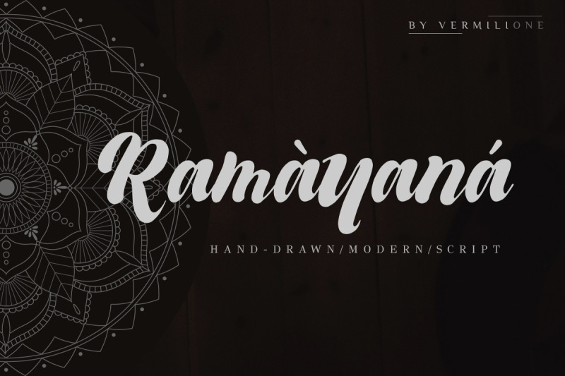 Ramayana Hand Drawn Modern Script Font Free Download