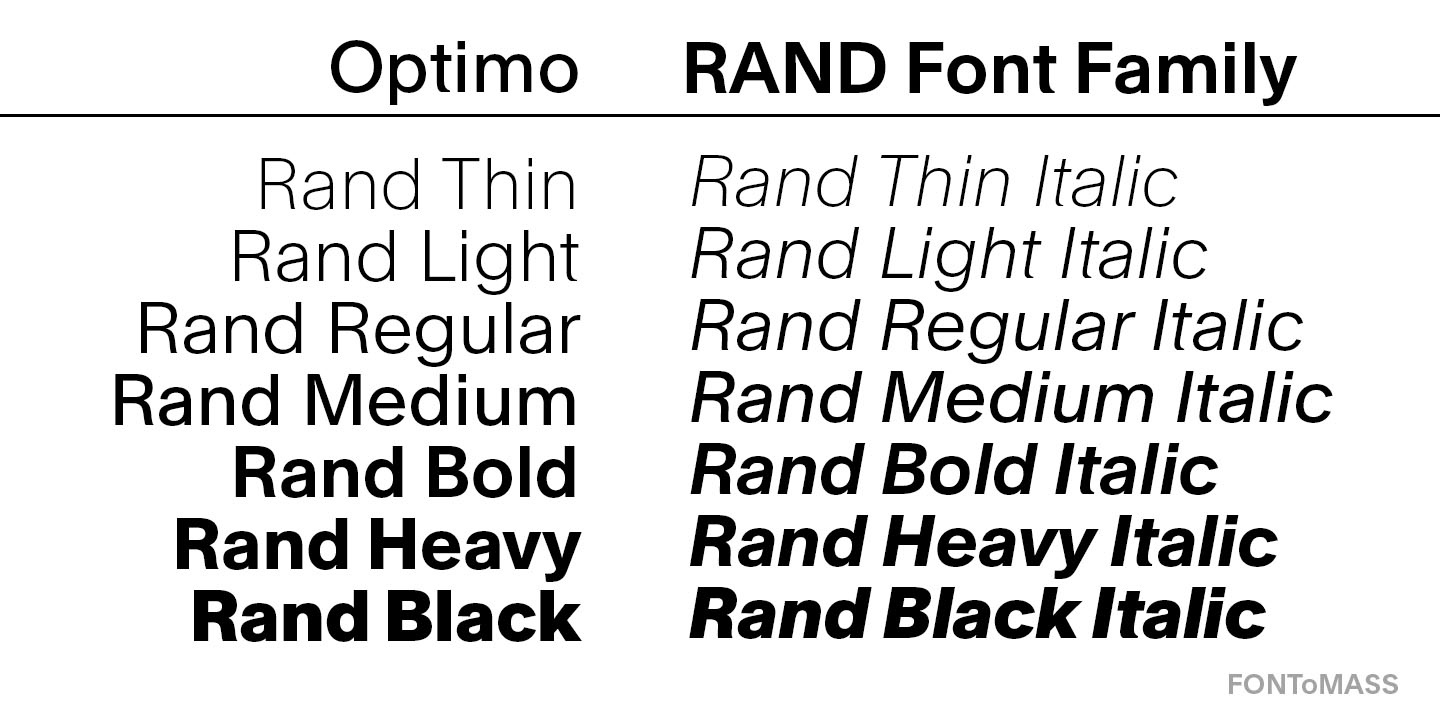 Rand Font Free Download