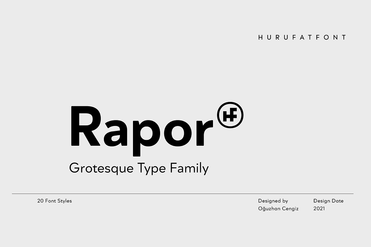 Rapor Grotesque - 20 Fonts Free Download Free Download