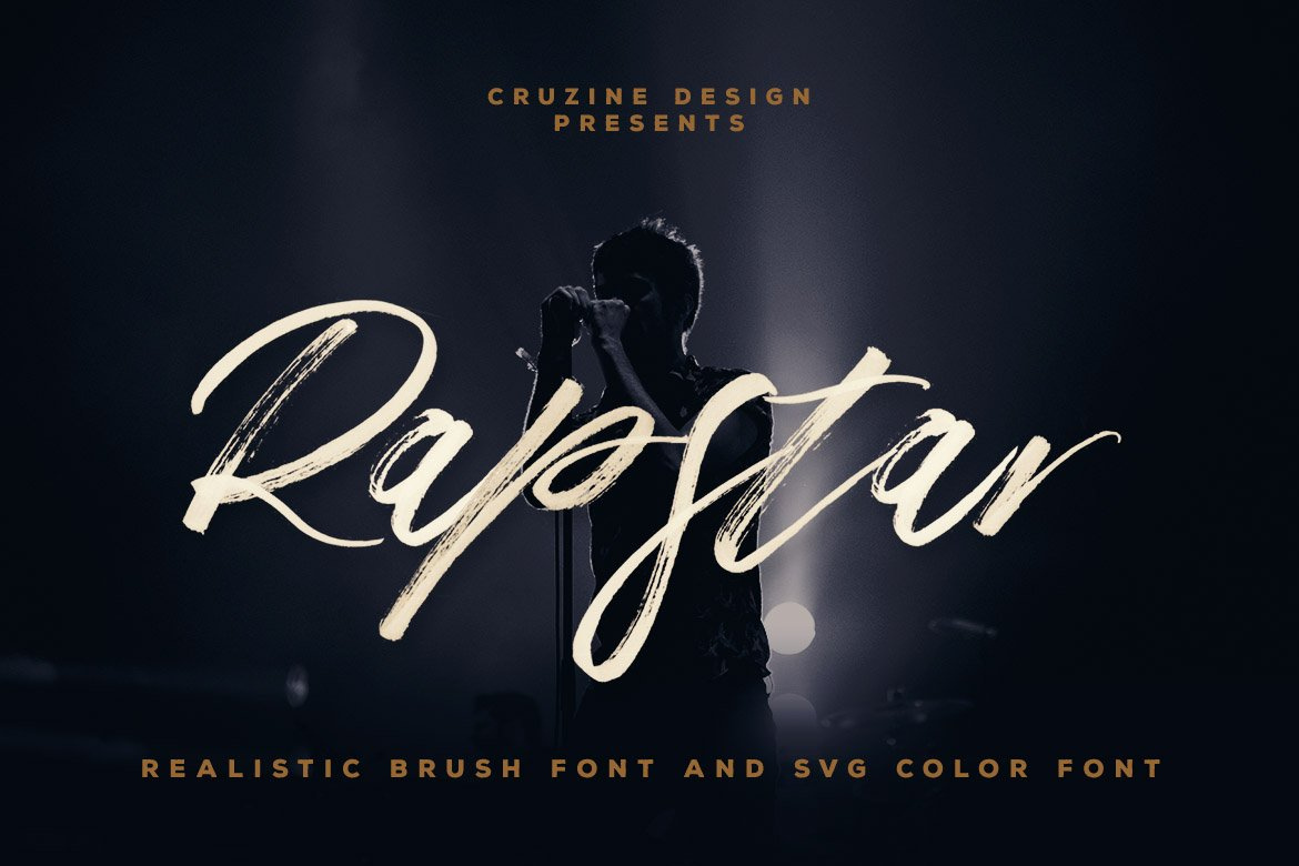 Rapstar Brush & SVG Font Free Download