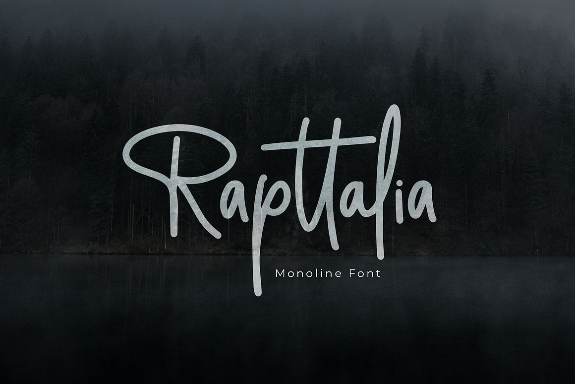 Rapttalia Monoline Handwriting Font Free Download