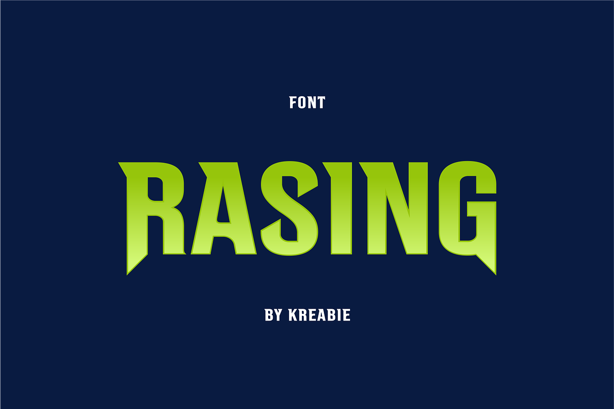 RASING FONT Free Download Free Download