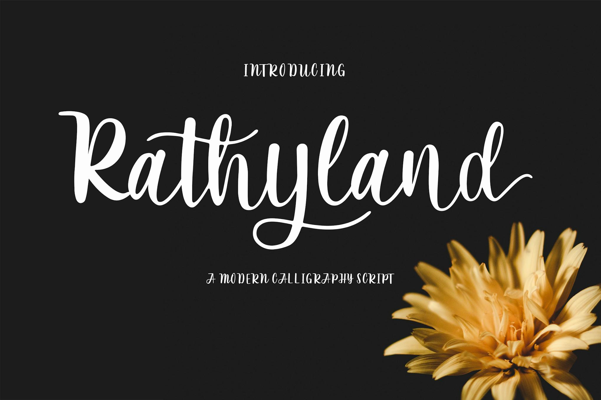 Rathyland Script Wedding Font Free Download