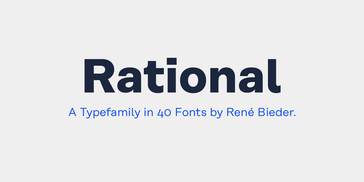 Rational Font Free Download