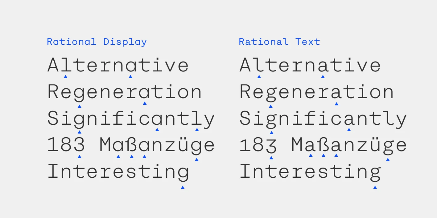 Rational TW Free Font Font