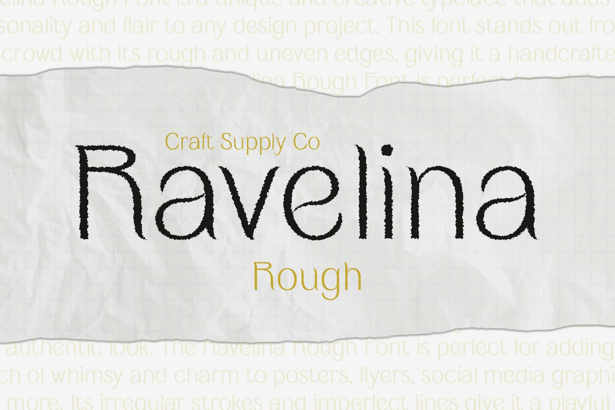 Ravelina Rough Font Free Download