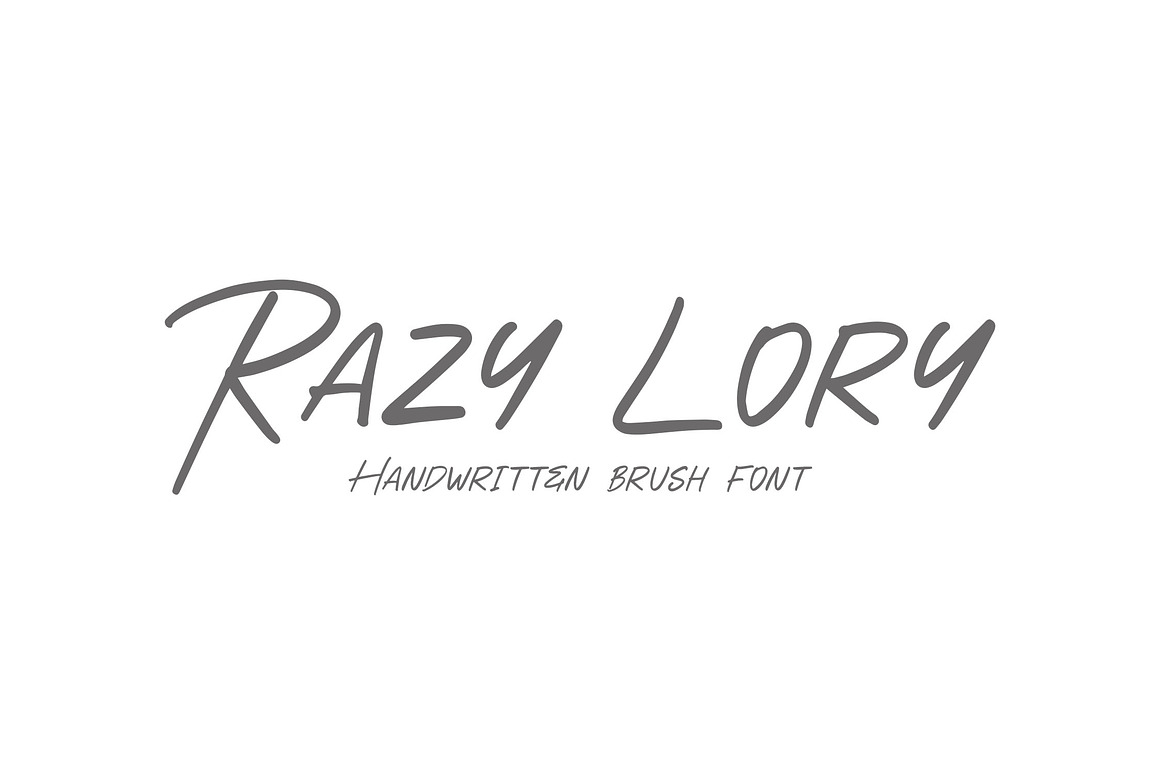 Razy Lory Handwriting Brush Font Free Download