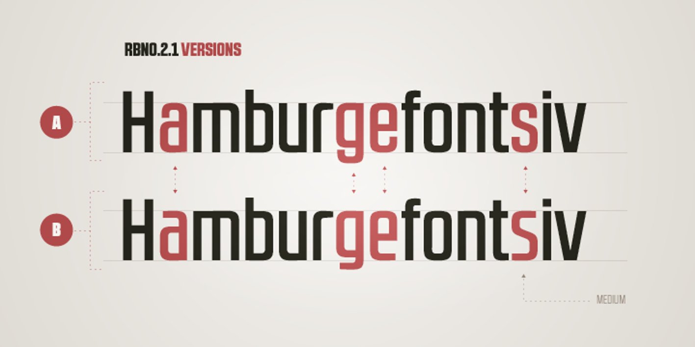 RBNo2.1 Font Free Download