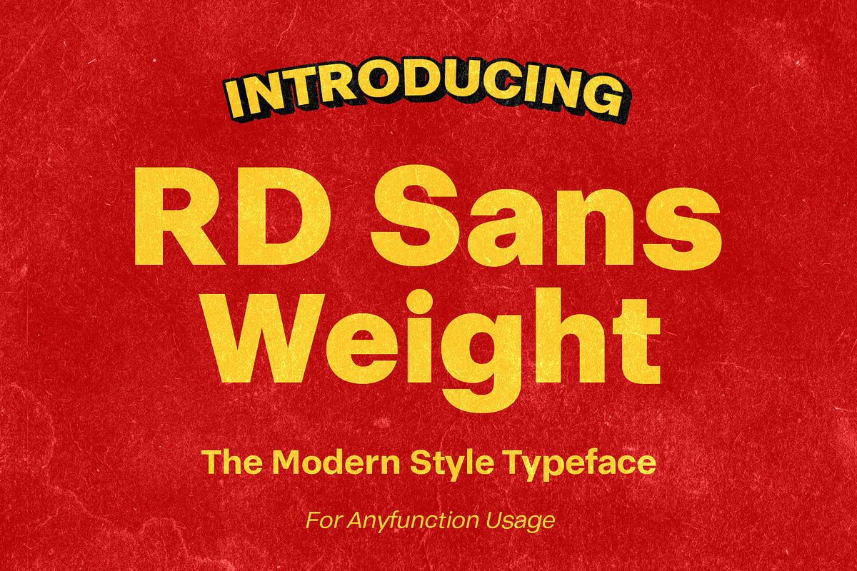 RDS Weight - Modern Type Free Download Free Download