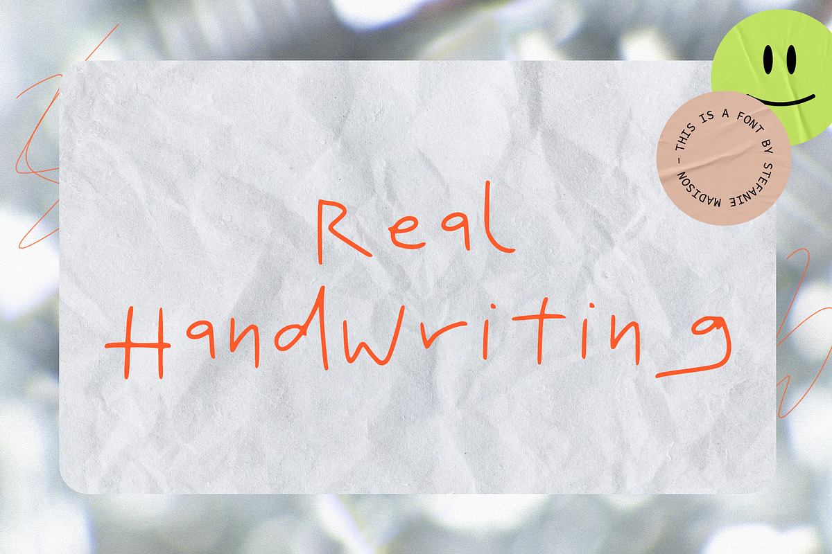 Real Handwriting | Font Free Download Free Download