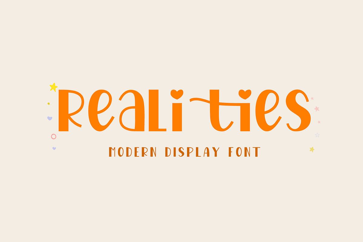 Realities - Display Font Free Download Free Download